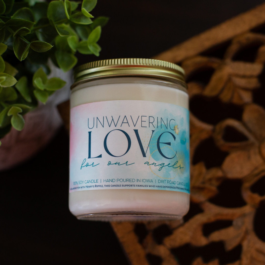 Unwavering Love For Our Angels Candle