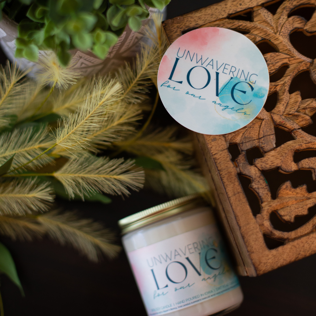 Unwavering Love For Our Angels Candle