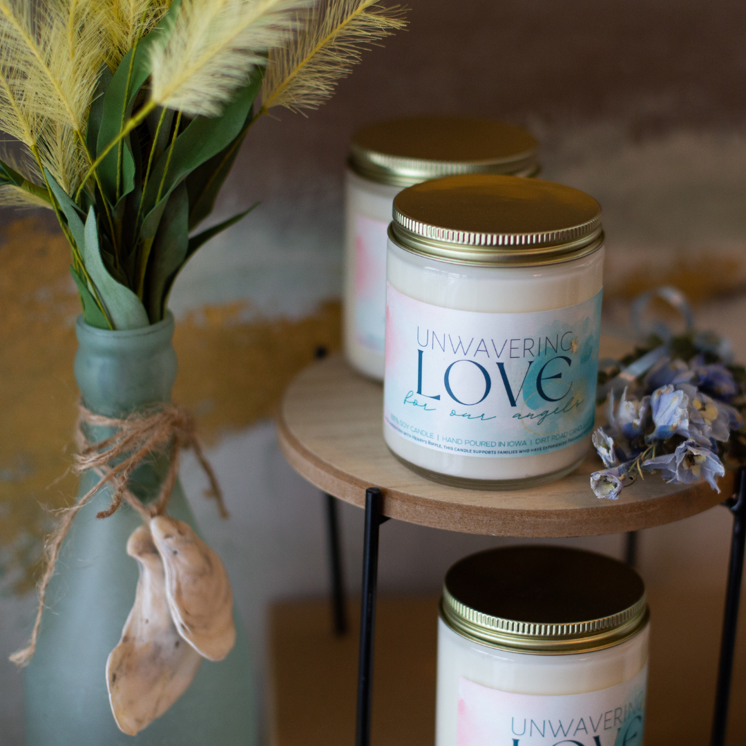 Unwavering Love For Our Angels Candle